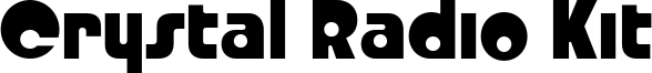 Crystal Radio Kit Font