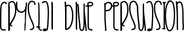 Crystal Blue Persuasion Font