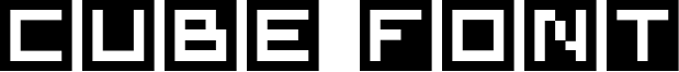 Cube Font Font