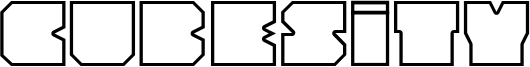 Cubesity outline v2.ttf