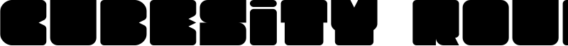 Cubesity Rounded Font