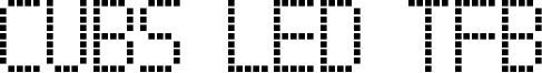 Cubs Led TFB Font