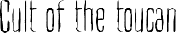 Cult of the toucan Font