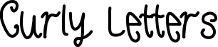 Curly Letters Font