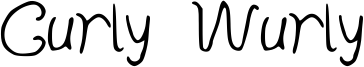 Curly Wurly Font