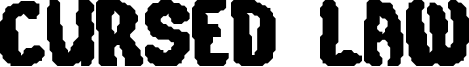 Cursed Law Font
