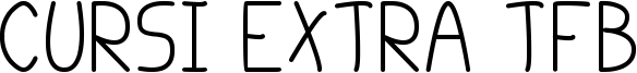 Cursi Extra TFB Font