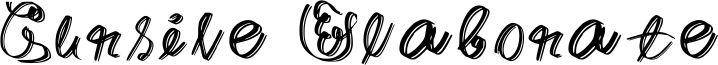 Cursive Elaborate Font