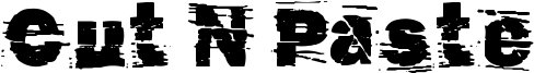 Cut N Paste Font