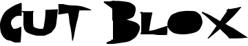 Cut Blox Font