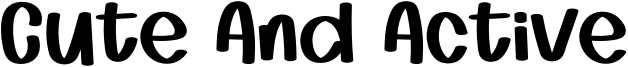 Cute And Active Font