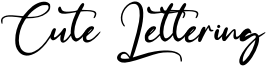 Cute Lettering Font