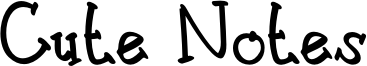 Cute Notes Font