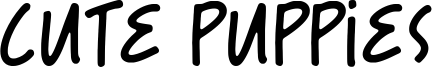 Cute Puppies Font