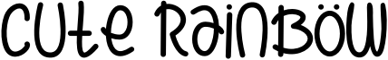 Cute Rainbow Font