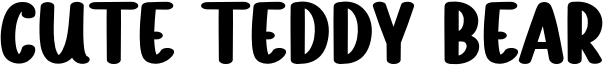 Cute Teddy Bear Font