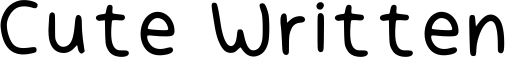 Cute Written Font