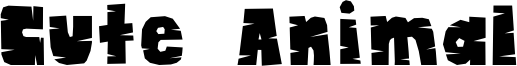 Cute Animal Font