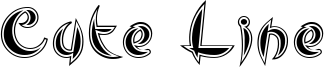 Cute Line Font