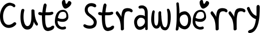 Cute Strawberry Font