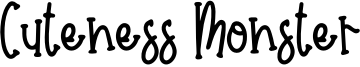 Cuteness Monster Font