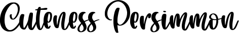Cuteness Persimmon Font