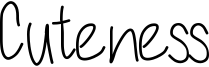Cuteness Font