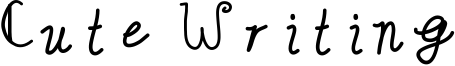 Cute Writing Font