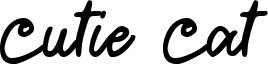 Cutie Cat Font