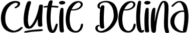 Cutie Delina Font