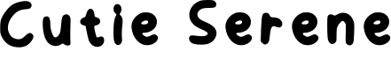 Cutie Serene Font