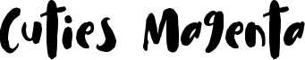 Cuties Magenta Font