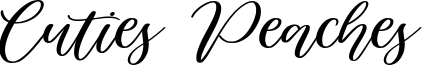 Cuties Peaches Font