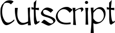 Cutscript Font