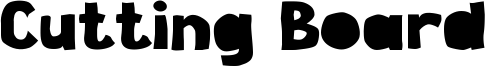 Cutting Board Font