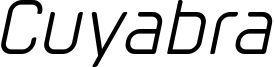 cuyabra oblique.otf