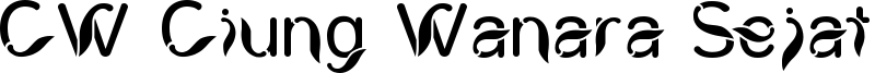 CW Ciung Wanara Sejati Font