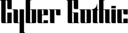 Cyber Gothic Font