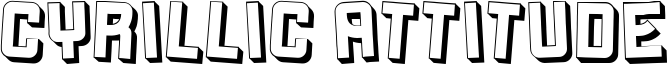 Cyrillic Attitude Font