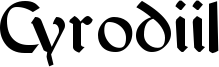 Cyrodiil Font
