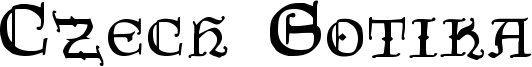 Czech Gotika Font