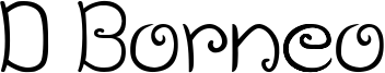 D Borneo Font