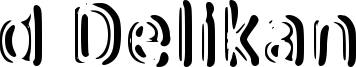 d Delikan Font