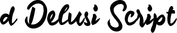 d Delusi Script Font