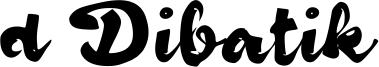 d Dibatik Font