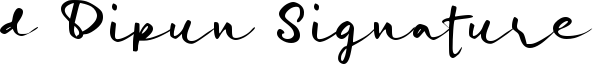 d Dipun Signature Font