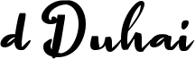 d Duhai Font