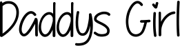 Daddys Girl Font