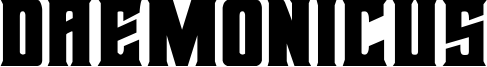 Daemonicus Font