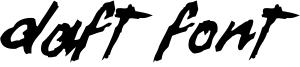 Daft Font.TTF
